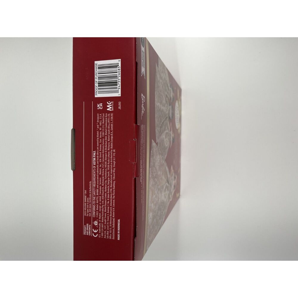 Barbie Signature 2025 Holiday Blonde Fashion Doll with Silver & Gold Gown NWB - Picture 4 of 6